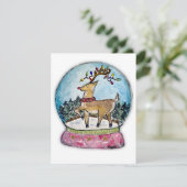 Jingle helemaal Rudolph Christmas Kaart (Staand voorkant)