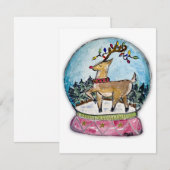 Jingle helemaal Rudolph Christmas Kaart (Voorkant / Achterkant)