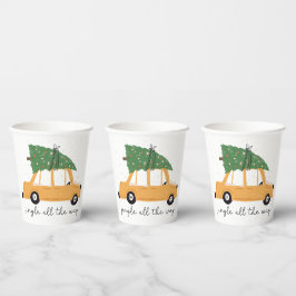 Jingle helemaal tot Kerstmis Papieren Bekers