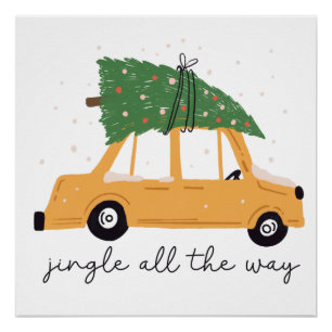 Jingle helemaal tot Kerstmis Perfect Poster