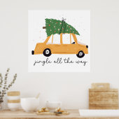 Jingle helemaal tot Kerstmis Poster (Keuken)