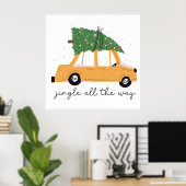 Jingle helemaal tot Kerstmis Poster (Thuiskantoor)