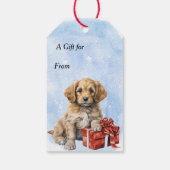 Jingle helemaal twee leuke Puppies Cadeaulabel (Achterkant)