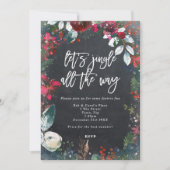 Jingle helemaal vakantie feestje sparkly kaart (Voorkant)