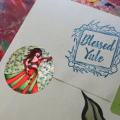 Jingle helemaal Way Belly Dancer Kaarten Ronde Sticker