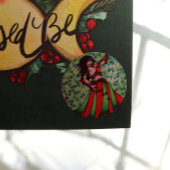Jingle helemaal Way Belly Dancer Kaarten Ronde Sticker