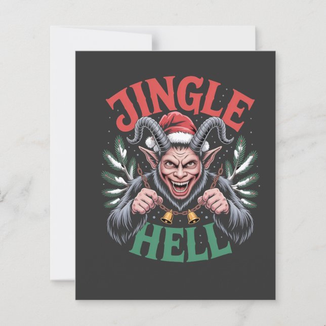 Jingle Hell Christmas Krampus Evil Xmas (Voorkant)
