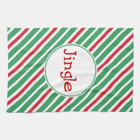 Jingle Holiday Keuken Handdoek (Horizontaal)