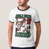 🎄 Jingle Horse Rodeo T-Shirt – Westerse Kerst  (Voorkant)