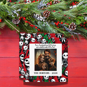 Jingle Jack O'Lantern Familie Foto Feestdagenkaart