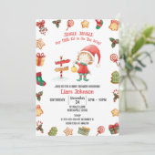 Jingle Jangle Kleine Elf, Kerst Baby shower Kaart (Staand voorkant)