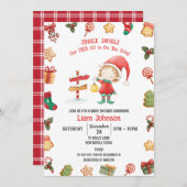 Jingle Jangle Kleine Elf, Kerst Baby shower Kaart (Voorkant / Achterkant)