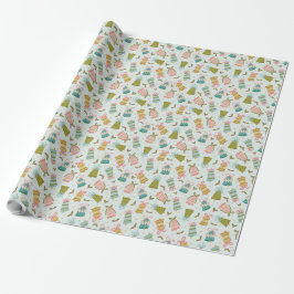  Jingle Jangle Retro Kerst Gift Wrap Cadeaupapier