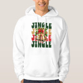 Jingle Jingle  Gold Bells & Holly Hoodie (Voorkant)
