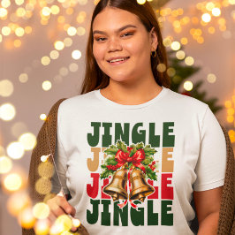 Jingle Jingle Gold Bells & Holly T-Shirt