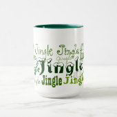 Jingle Jingle Green Holiday Graphics Mok (Midden)