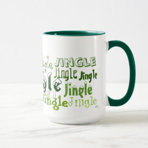 Jingle Jingle Green Holiday Graphics Mok
