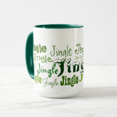 Jingle Jingle Green Holiday Graphics Mok (Voorkant links)