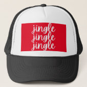 jingle jingle kerst trucker pet (Voorkant)