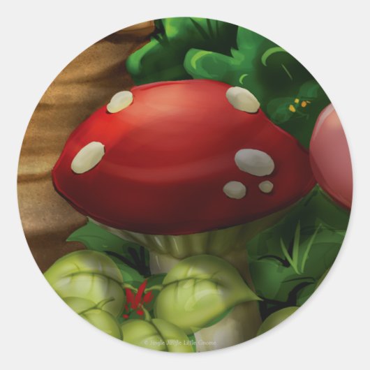 Jingle Jingle Kleine Gnome Mushroom Stickers (Voorkant)