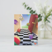 Jingle Jingle Little Gnome Bouncy Ball Briefkaart (Staand voorkant)