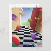 Jingle Jingle Little Gnome Bouncy Ball Briefkaart (Voorkant / Achterkant)