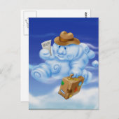 Jingle Jingle Little Gnome Cloud Briefkaart (Voorkant / Achterkant)