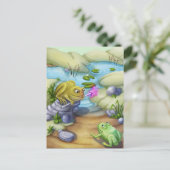 Jingle Jingle Little Gnome Frog & Toad Briefkaart (Staand voorkant)