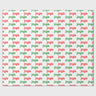 Jingle Jingle Red Green White Kerstmis Cadeaupapier