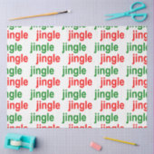 Jingle Jingle Red Green White Kerstmis Tissuepapier (Craft)