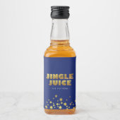 Jingle Juice | Fun Christmas Blue & Gold Likeurfles Etiket (Voorkant)