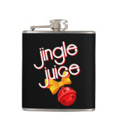 Jingle Juice Funny Black Kerstmis Heupfles (Voorkant)