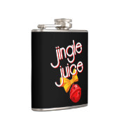Jingle Juice Funny Black Kerstmis Heupfles (Rechts)