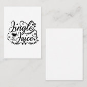 Jingle Juice Funny Christmas Beer Drink Visitekaartje (Voorkant / Achterkant)