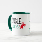 Jingle Juice | Funny Christmas Drink Humor Mok (Voorkant links)