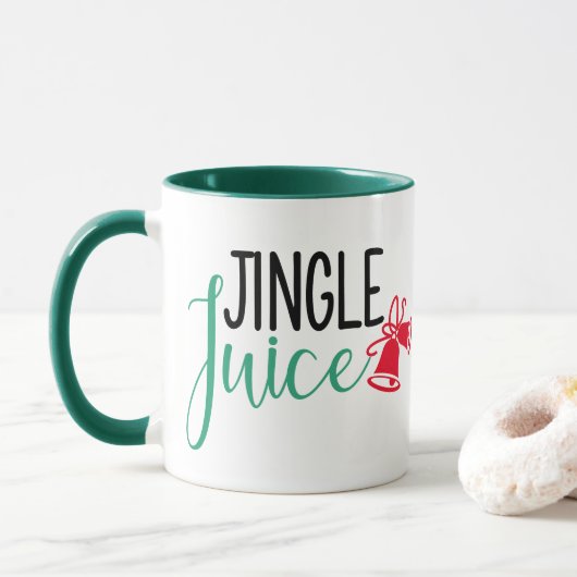 Jingle Juice | Funny Christmas Drink Humor Mok (Met donut)
