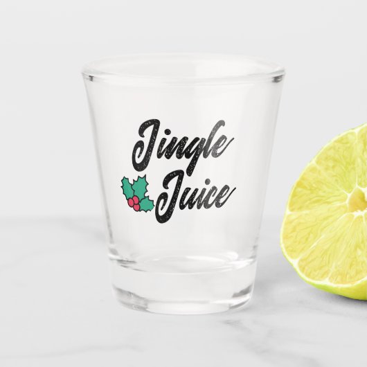 Jingle Juice Funny Christmas Shot Glass - Humor Shot Glas (Voorkant)