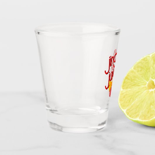 Jingle Juice Funny Kerstmis Shot Glas (Links)