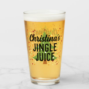Jingle Juice Funny Persoonlijke kerstbier Glas