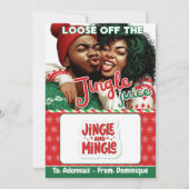 Jingle Juice Grappige Kerstcadeaukaarthouder Kaart (Voorkant)