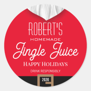 Jingle Juice Personalized Ronde Sticker