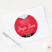 Jingle Juice Personalized Ronde Sticker (Envelop)