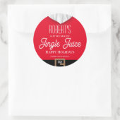 Jingle Juice Personalized Ronde Sticker (Tas)