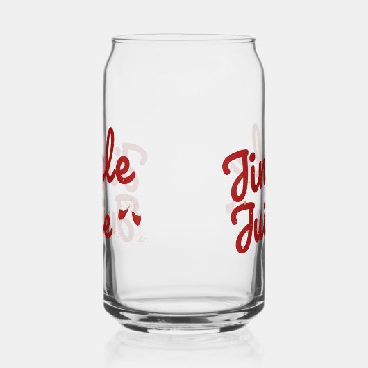 Jingle Juice, Vakantie Feest Blikvorm Glas (Rechts)