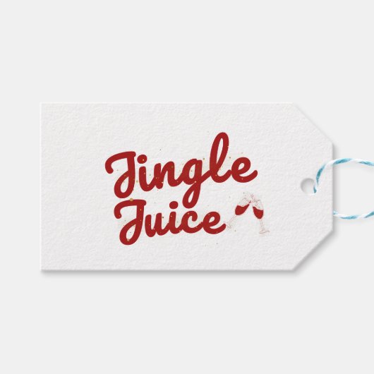 Jingle Juice, Vakantie Feest Cadeaulabel (Voorkant (Horizontaal))