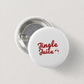 Jingle Juice, Vakantie Feest Ronde Button 3,2 Cm (Voorkant /achterkant)