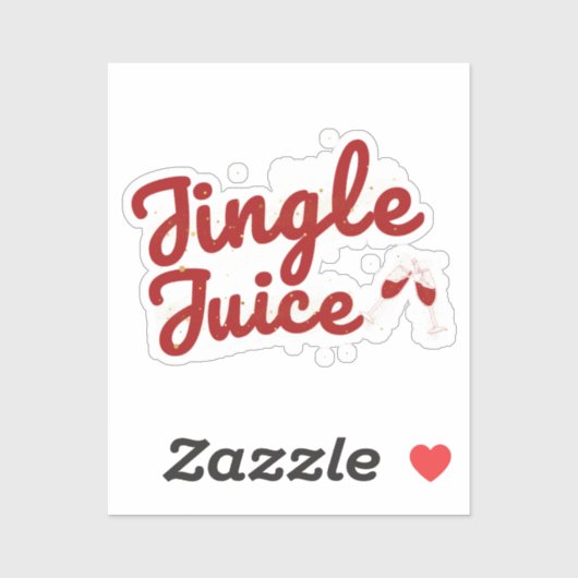 Jingle Juice, Vakantie Feest Sticker (Vel)