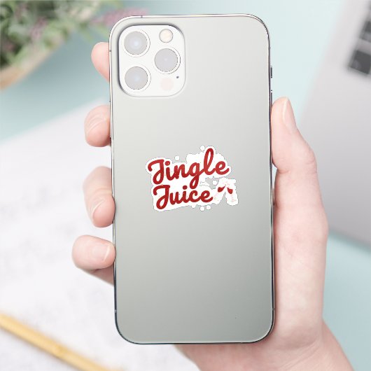 Jingle Juice, Vakantie Feest Sticker (Telefoon)