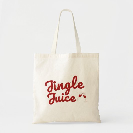 Jingle Juice, Vakantie Feest Tote Bag (Voorkant)