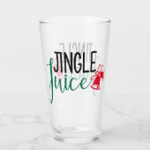 Jingle Juice | Vreemd kerstfeest Drink Humor Glas (Achterkant)